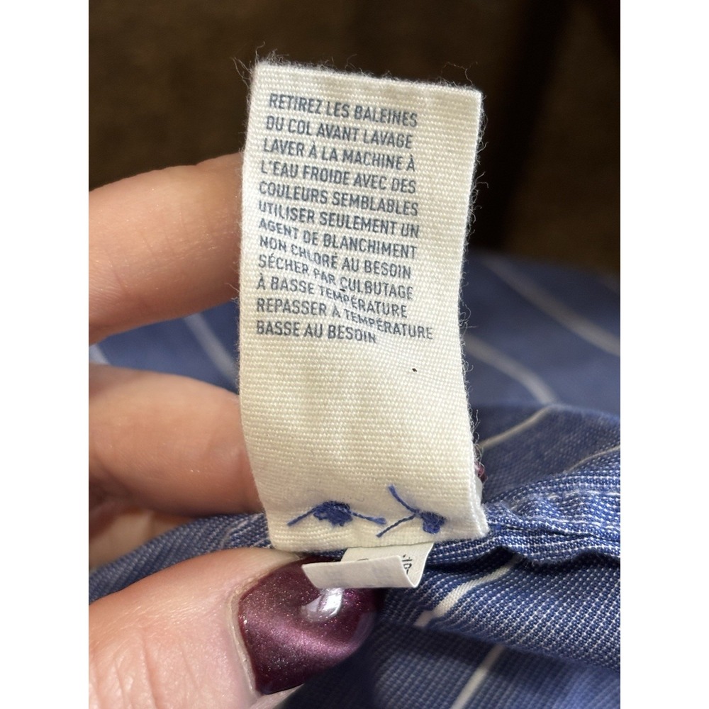 American Eagle Striped Button-Down Shirt - Vintage Fit Medium - Picture 6 of 7